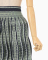 Lantern Knitted Volume Skirt - navy