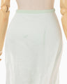 Sheer Draping Knitted Skirt - light green