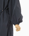 Split Yarn Hooded Jump Suit - navy