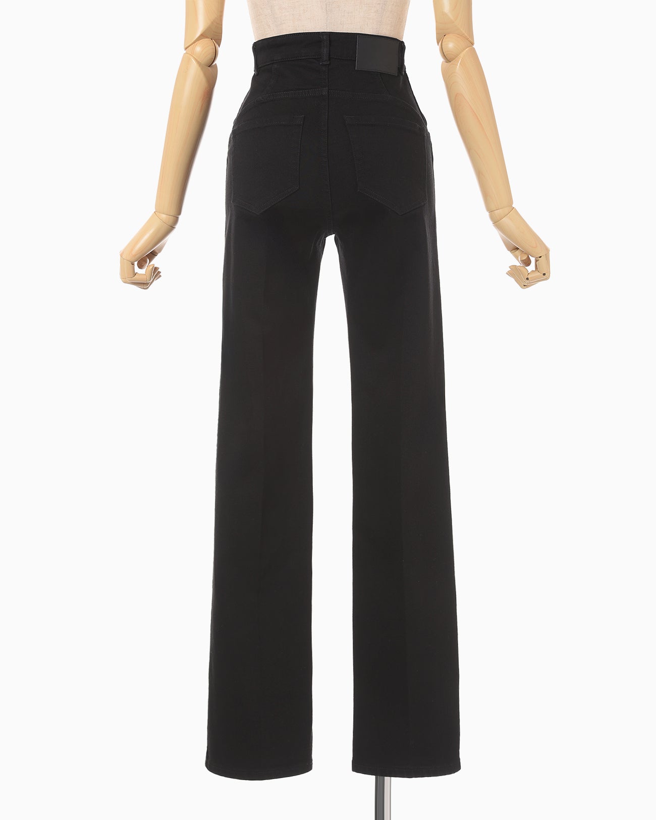 Stretch Straight Cut Jeans - black