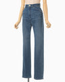 Stretch Straight Cut Jeans - blue