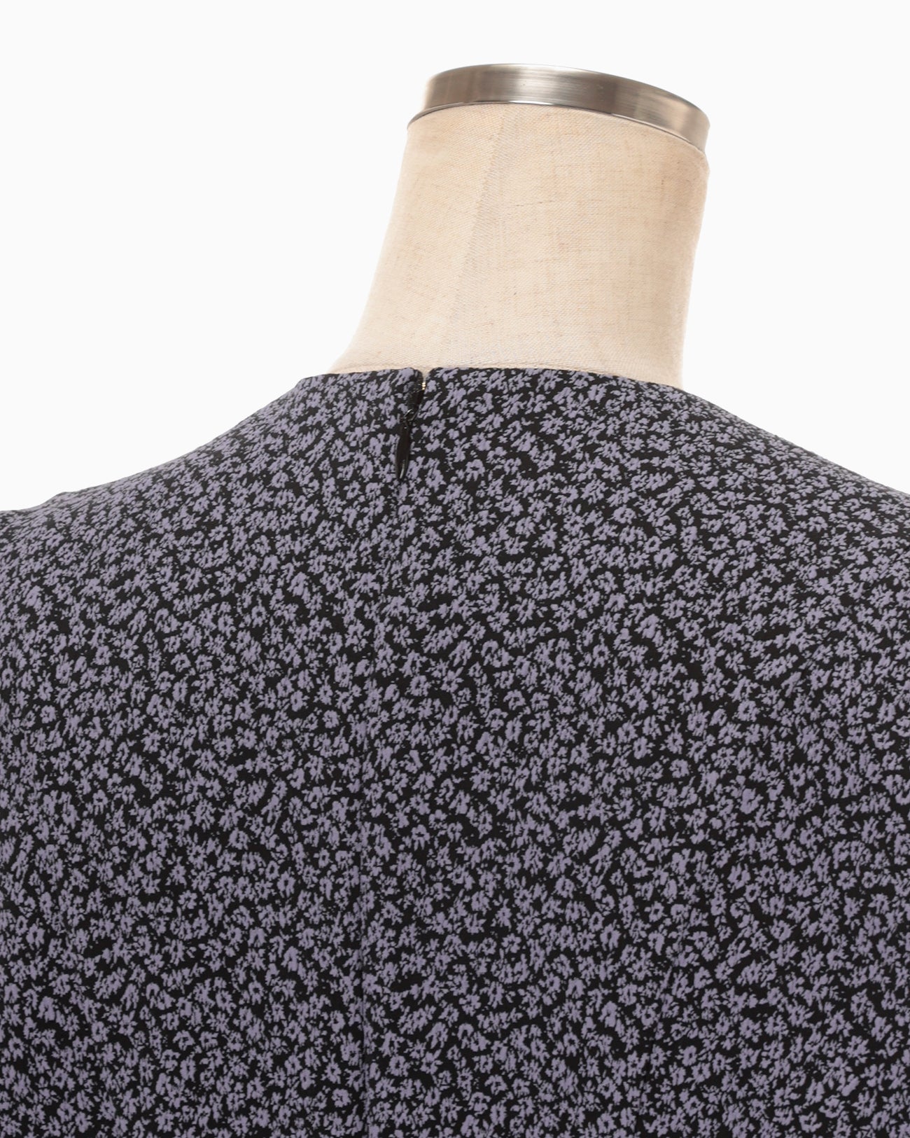 Micro Floral Jacquard Top - purple