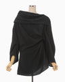 Volume Drape Shirt - black