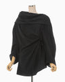 Volume Drape Shirt - black