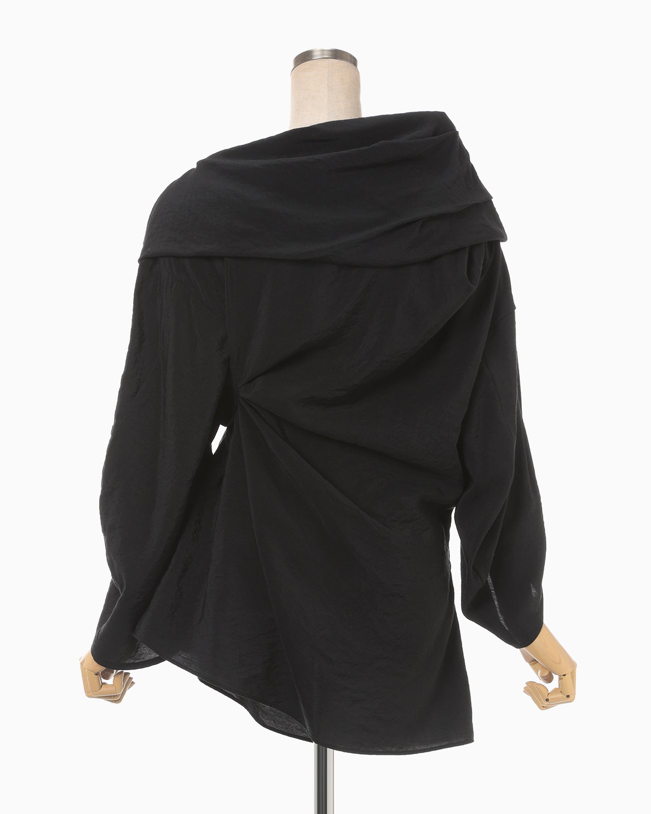 Volume Drape Shirt - black