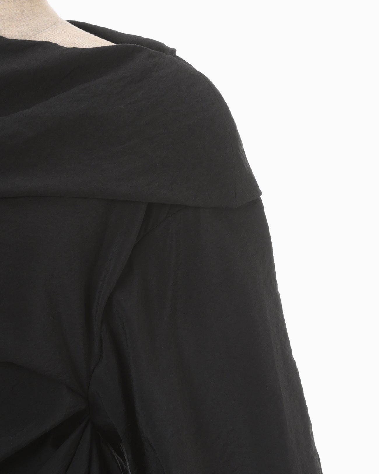 Volume Drape Shirt - black