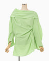 Volume Drape Shirt - light green