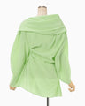 Volume Drape Shirt - light green