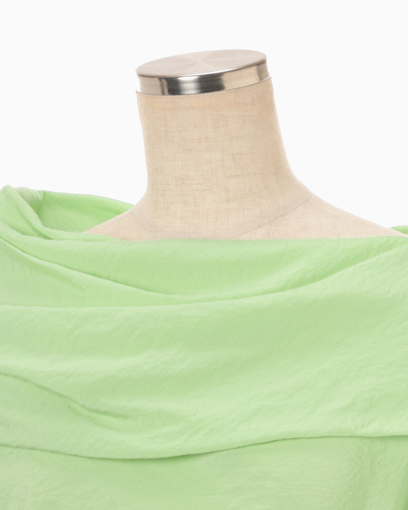 Volume Drape Shirt - light green