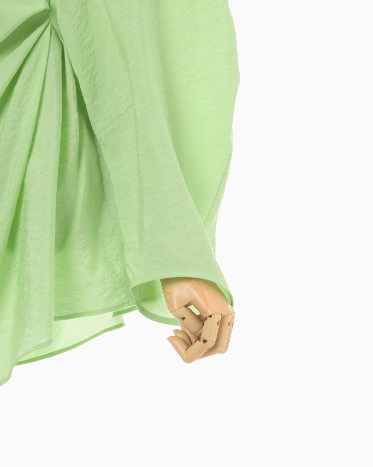 Volume Drape Shirt - light green