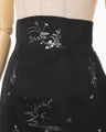 Nature Pattern Jacquard Skirt - black