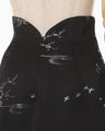 Nature Pattern Jacquard Skirt - black