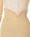 Grain Finish Asymmetric Skirt - beige