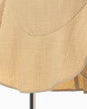 Grain Finish Asymmetric Skirt - beige