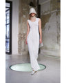 Woman Figure Knitted Dress - white