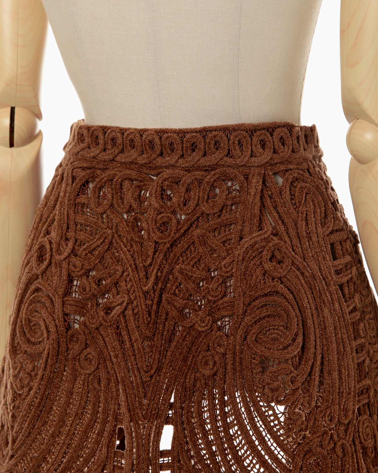mamekurogouchi コード刺繍スカート