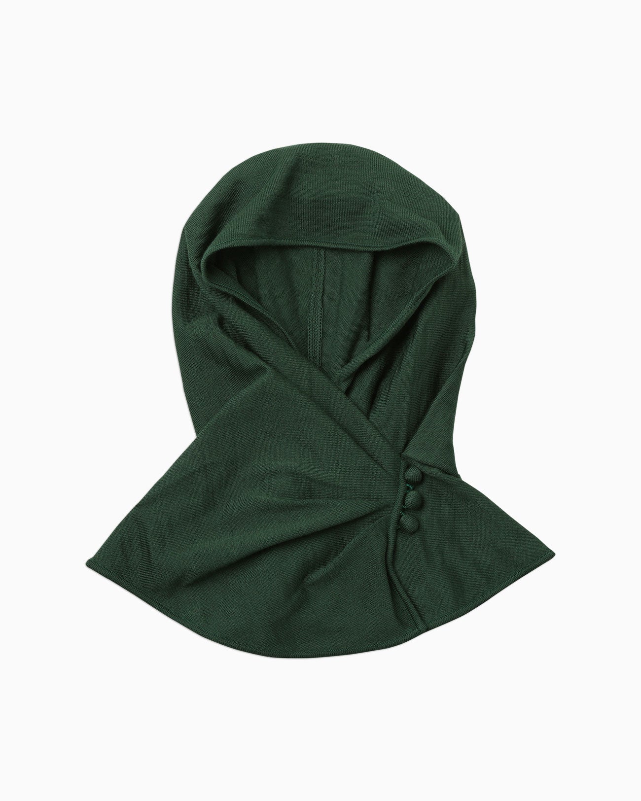 Knitted Balaclava - green - Mame Kurogouchi