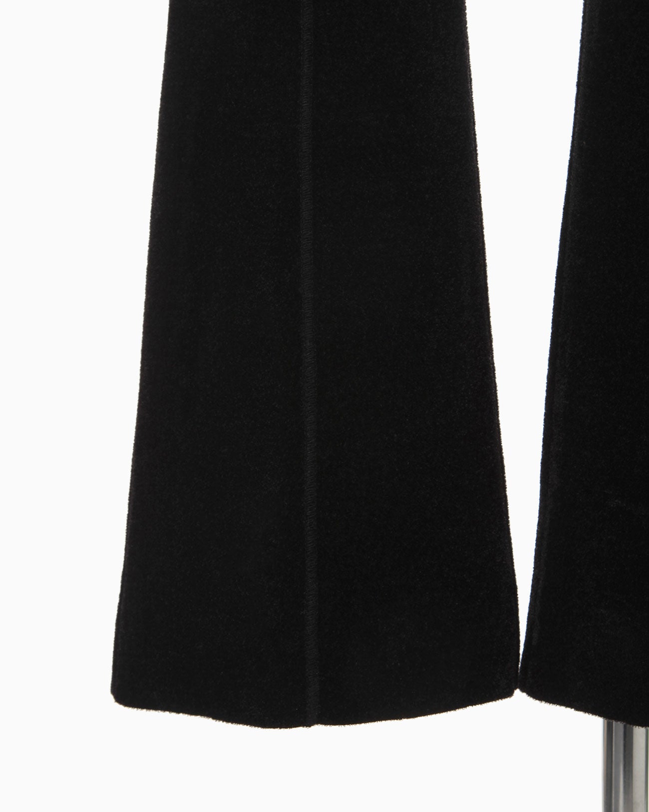 Velour Knit Flared Trousers - black - Mame Kurogouchi