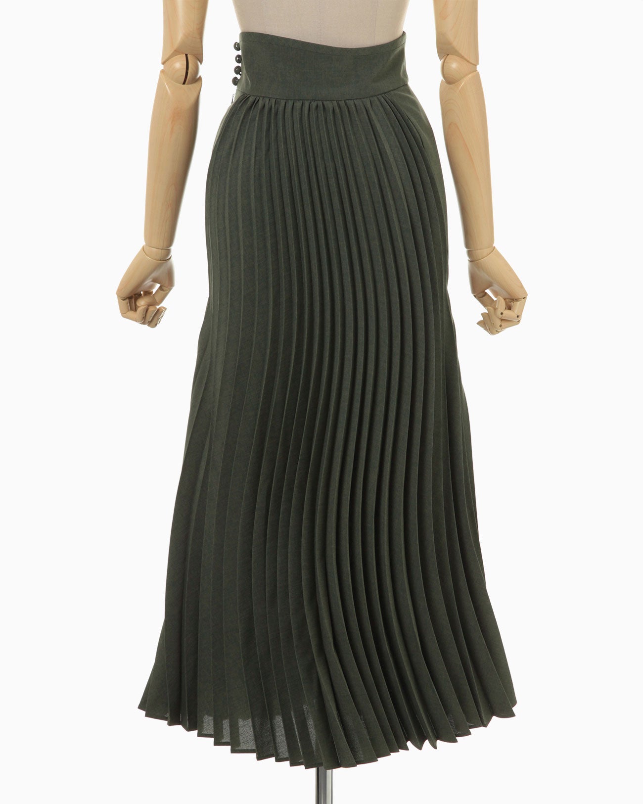 Curved Pleated Flared Skirt-silversky-lifesciences.com