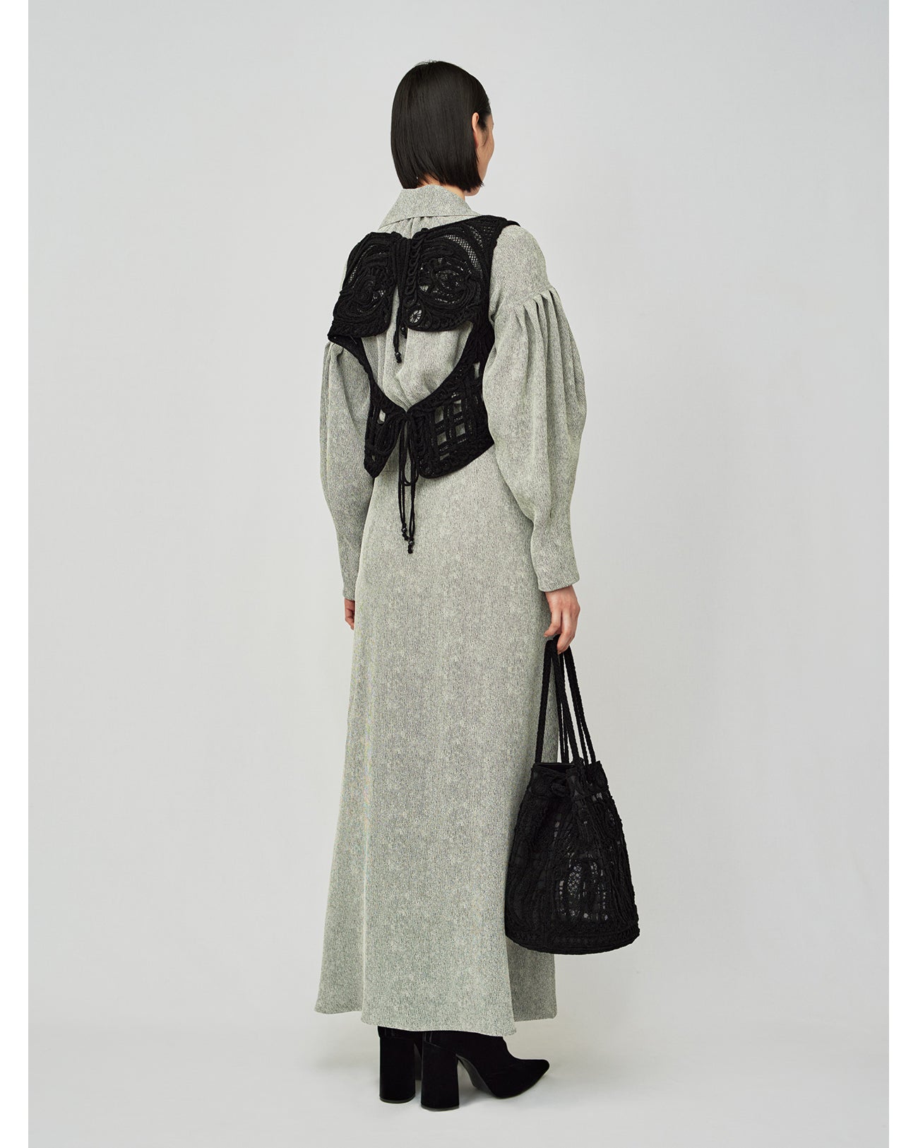 【Mame Kurogouchi】Cording Embroidery Vest