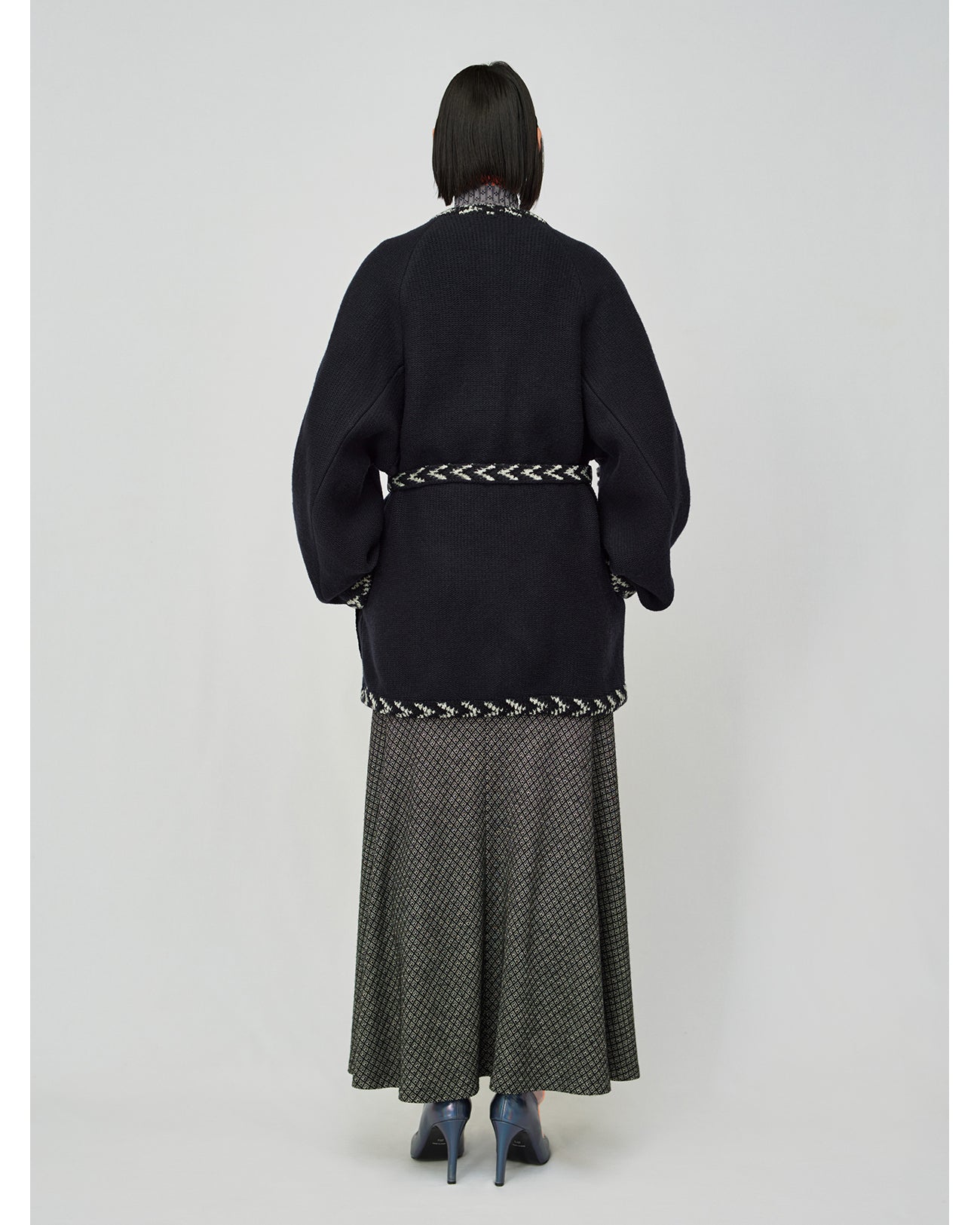 Flared Jersey Skirt - green - Mame Kurogouchi